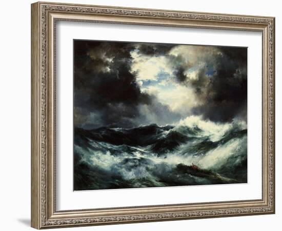 Moonlit Shipwreck at Sea Thomas Moran (1837-1926), 1901-Thomas Moran-Framed Giclee Print