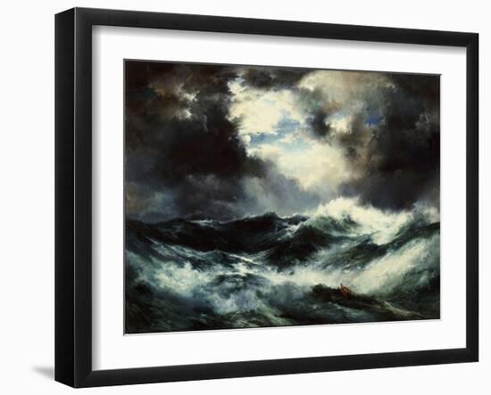 Moonlit Shipwreck at Sea Thomas Moran (1837-1926), 1901-Thomas Moran-Framed Giclee Print