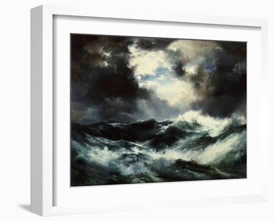 Moonlit Shipwreck at Sea Thomas Moran (1837-1926), 1901-Thomas Moran-Framed Giclee Print