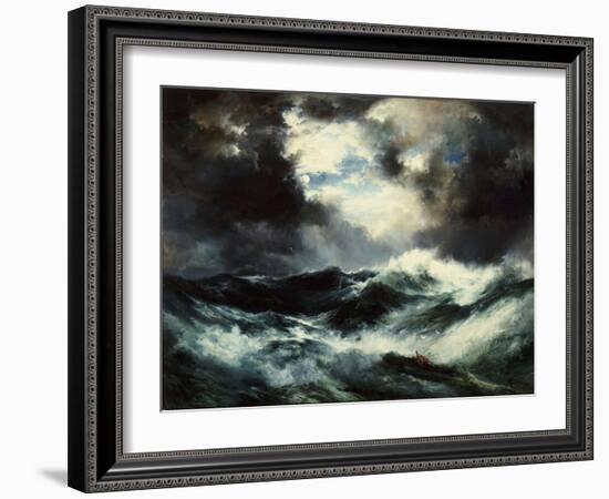 Moonlit Shipwreck at Sea Thomas Moran (1837-1926), 1901-Thomas Moran-Framed Giclee Print