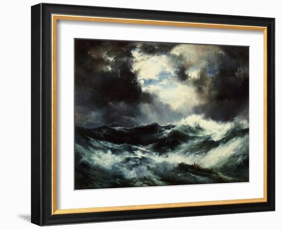 Moonlit Shipwreck at Sea Thomas Moran (1837-1926), 1901-Thomas Moran-Framed Giclee Print