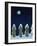 Moonlit Snowy Fence, 1970s-George Adamson-Framed Giclee Print