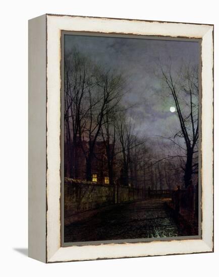 Moonlit Street Scene, 1882-John Atkinson Grimshaw-Framed Premier Image Canvas