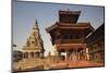 Moonlit View of Durbar Square, Bhaktapur, UNESCO World Heritage Site, Kathmandu Valley, Nepal, Asia-Ian Trower-Mounted Photographic Print