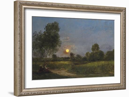 Moonrise, 1887-Charles Francois Daubigny-Framed Giclee Print