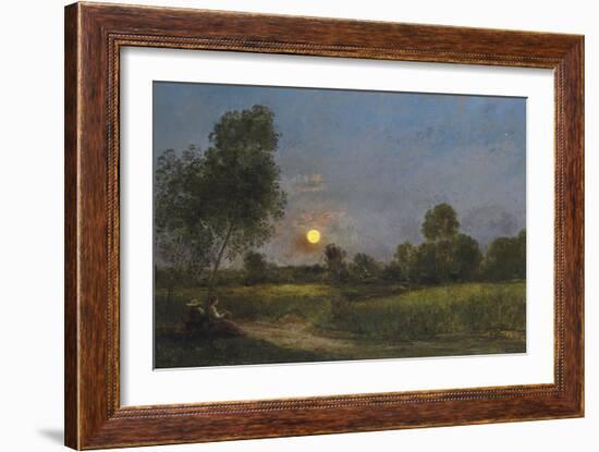 Moonrise, 1887-Charles Francois Daubigny-Framed Giclee Print