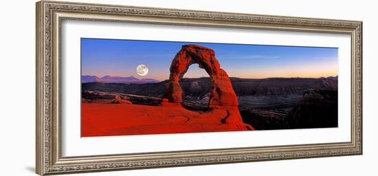 Moonrise at Delicate Arch, Arches National Park, Moab, Utah, USA-null-Framed Photographic Print