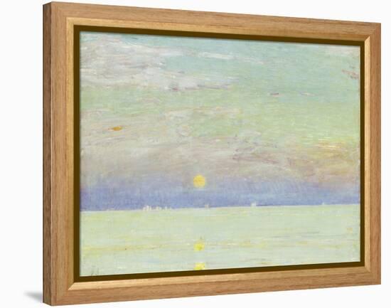 Moonrise at Sunset, Cape Ann, 1892-Childe Hassam-Framed Premier Image Canvas