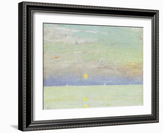 Moonrise at Sunset, Cape Ann, 1892-Childe Hassam-Framed Giclee Print