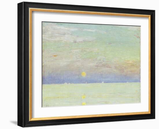 Moonrise at Sunset, Cape Ann, 1892-Childe Hassam-Framed Giclee Print