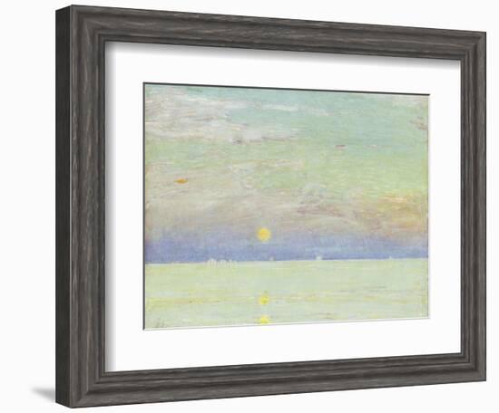 Moonrise at Sunset, Cape Ann, 1892-Childe Hassam-Framed Giclee Print