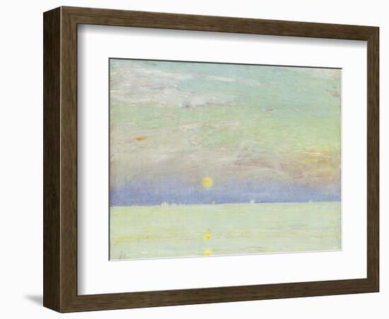 Moonrise at Sunset, Cape Ann, 1892-Childe Hassam-Framed Giclee Print