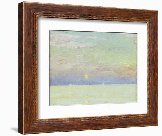 Moonrise at Sunset, Cape Ann, 1892-Childe Hassam-Framed Giclee Print