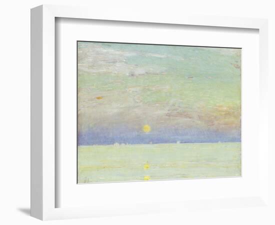 Moonrise at Sunset, Cape Ann, 1892-Childe Hassam-Framed Giclee Print