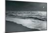 Moonrise Beach Black and White-Sue Schlabach-Mounted Art Print