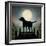 Moonrise Black Dog-Ryan Fowler-Framed Premium Giclee Print