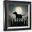 Moonrise Black Dog-Ryan Fowler-Framed Giclee Print