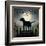 Moonrise Black Dog-Ryan Fowler-Framed Art Print