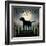 Moonrise Black Dog-Ryan Fowler-Framed Art Print