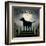 Moonrise Black Dog-Ryan Fowler-Framed Art Print