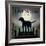 Moonrise Black Dog-Ryan Fowler-Framed Art Print