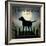 Moonrise Black Dog-Ryan Fowler-Framed Art Print