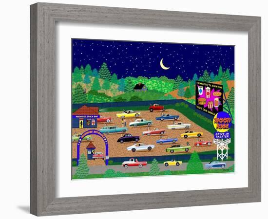 Moonrise Drive-In-Mark Frost-Framed Giclee Print