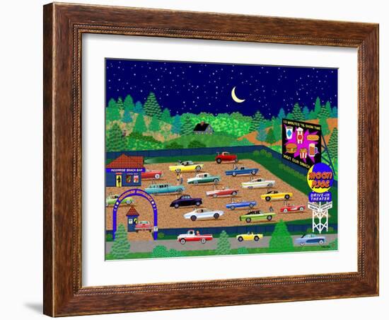 Moonrise Drive-In-Mark Frost-Framed Giclee Print