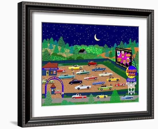 Moonrise Drive-In-Mark Frost-Framed Giclee Print