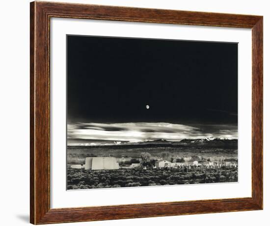 Moonrise, Hernandez-Ansel Adams-Framed Art Print