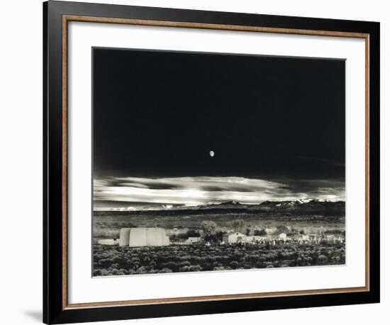 Moonrise, Hernandez-Ansel Adams-Framed Art Print