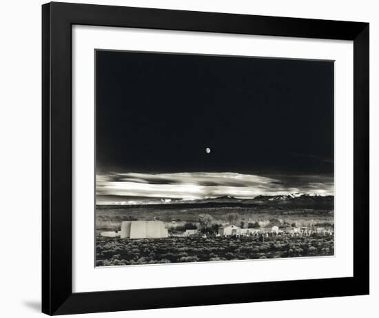 Moonrise, Hernandez-Ansel Adams-Framed Art Print
