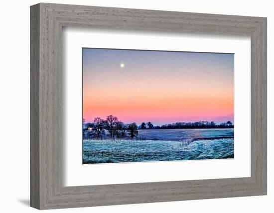 Moonrise Over Aux Arbeils-Colby Chester-Framed Photographic Print