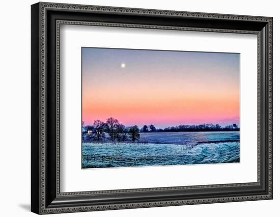 Moonrise Over Aux Arbeils-Colby Chester-Framed Photographic Print