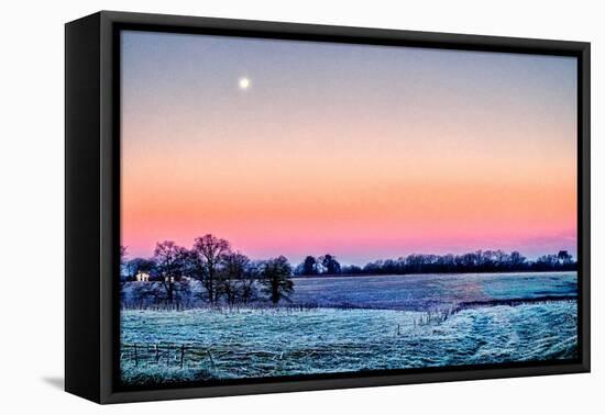 Moonrise Over Aux Arbeils-Colby Chester-Framed Premier Image Canvas