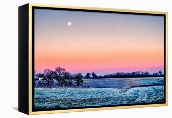 Moonrise Over Aux Arbeils-Colby Chester-Framed Premier Image Canvas