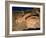 Moonrise over Painted Cave, Pueblo Rock Art, Bandelier National Monument, New Mexico, USA-Scott T. Smith-Framed Photographic Print