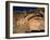 Moonrise over Painted Cave, Pueblo Rock Art, Bandelier National Monument, New Mexico, USA-Scott T. Smith-Framed Photographic Print