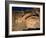 Moonrise over Painted Cave, Pueblo Rock Art, Bandelier National Monument, New Mexico, USA-Scott T. Smith-Framed Photographic Print