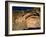 Moonrise over Painted Cave, Pueblo Rock Art, Bandelier National Monument, New Mexico, USA-Scott T. Smith-Framed Photographic Print