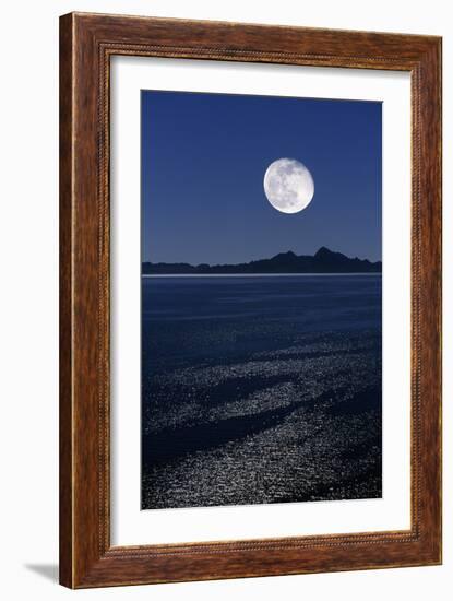 Moonrise Over Sea-David Nunuk-Framed Photographic Print