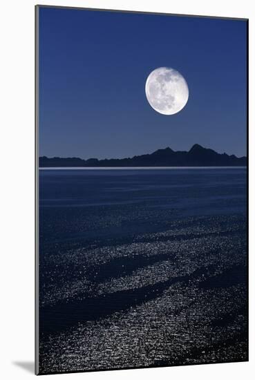 Moonrise Over Sea-David Nunuk-Mounted Photographic Print