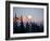 Moonrise over the North Cascades at Sunset, as Seen from Mount Baker, Washington.-Ethan Welty-Framed Photographic Print