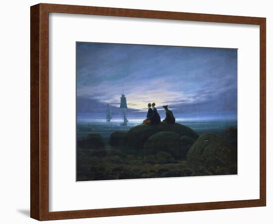 Moonrise over the Sea, 1774-Caspar David Friedrich-Framed Giclee Print