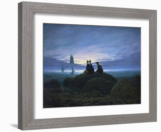 Moonrise over the Sea, 1774-Caspar David Friedrich-Framed Giclee Print