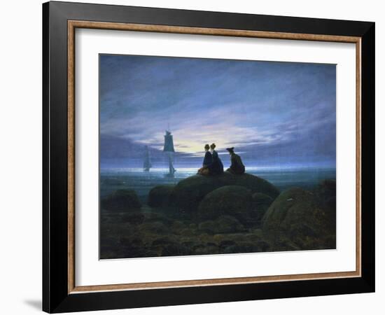 Moonrise over the Sea, 1774-Caspar David Friedrich-Framed Giclee Print