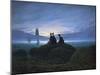 Moonrise over the Sea, 1774-Caspar David Friedrich-Mounted Giclee Print