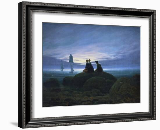 Moonrise over the Sea, 1774-Caspar David Friedrich-Framed Giclee Print