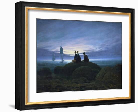 Moonrise over the Sea, 1774-Caspar David Friedrich-Framed Giclee Print