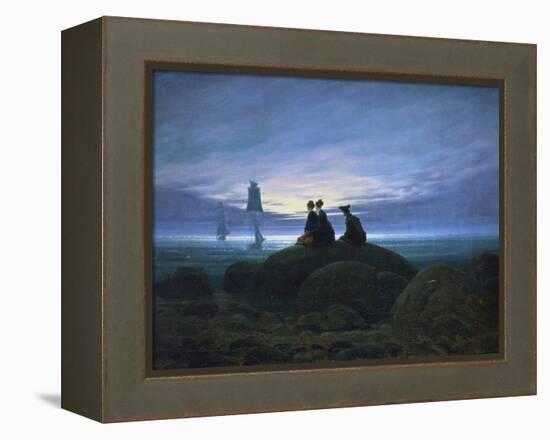 Moonrise over the Sea, 1774-Caspar David Friedrich-Framed Premier Image Canvas